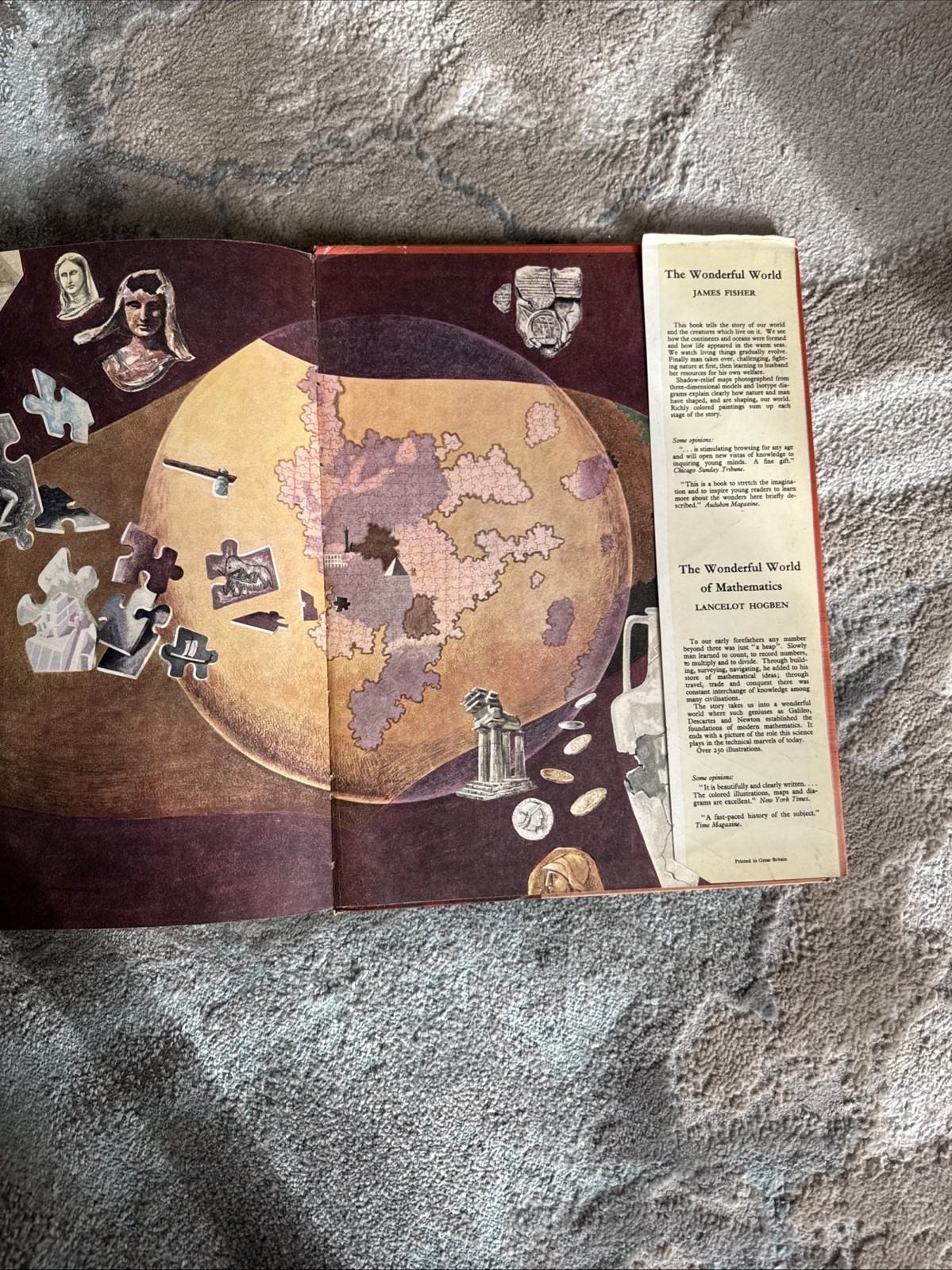 Wonderful World of Archaeology 1956. By Ronald Jessup 1st Edition HC DJ
