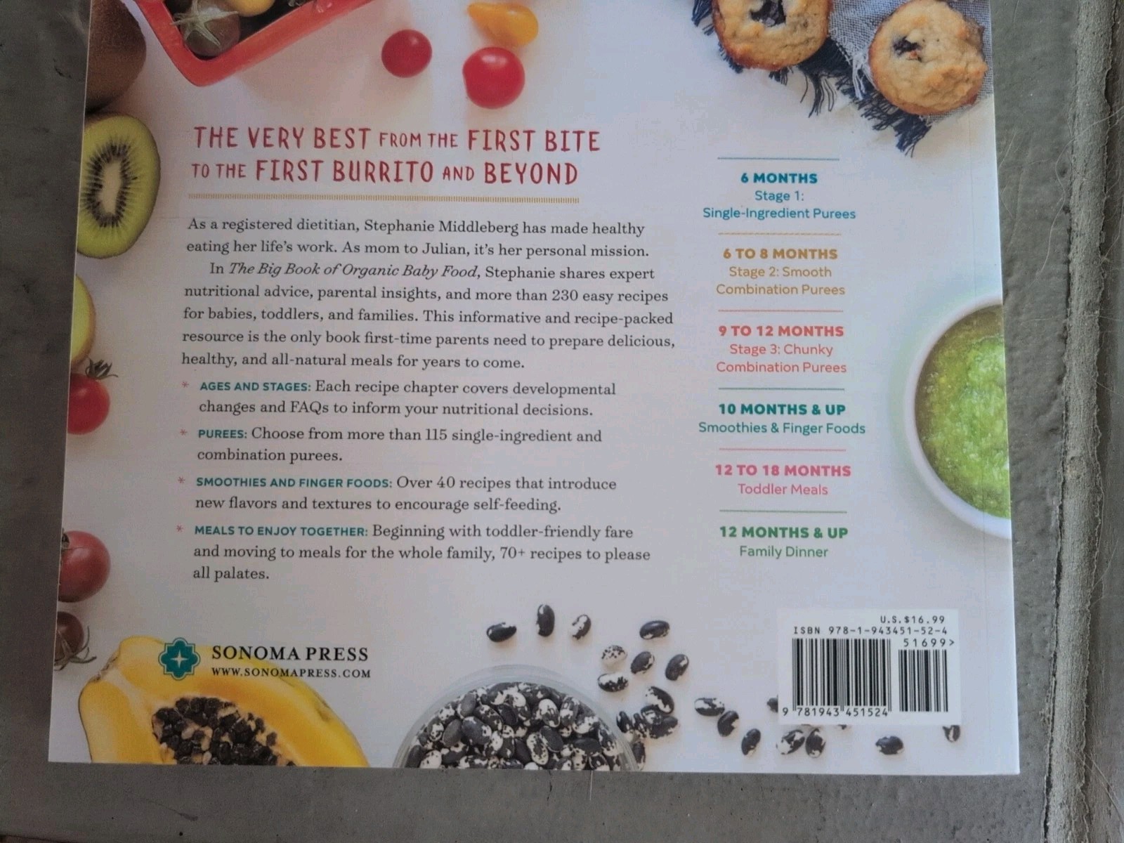 Big Book of Organic Baby Food : Baby Purées, Finger Foods, and Toddler Meals for
