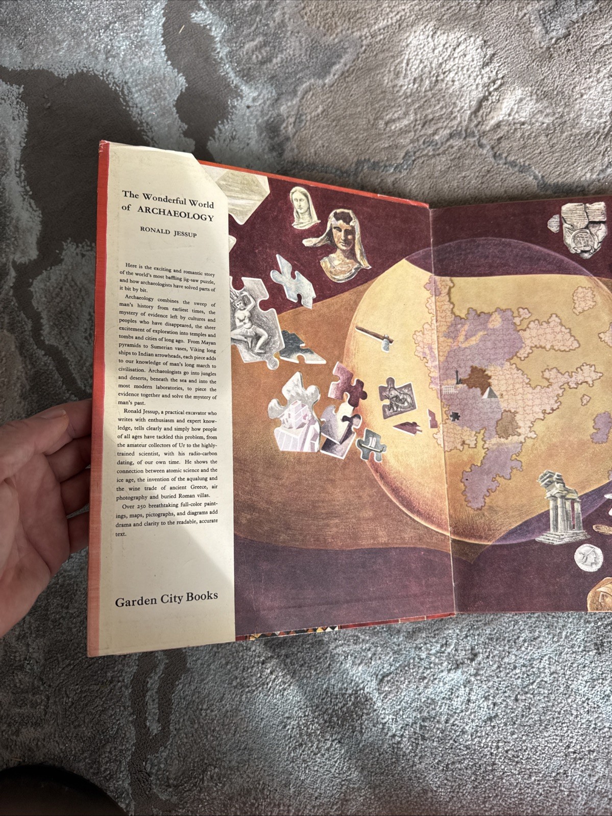 Wonderful World of Archaeology 1956. By Ronald Jessup 1st Edition HC DJ