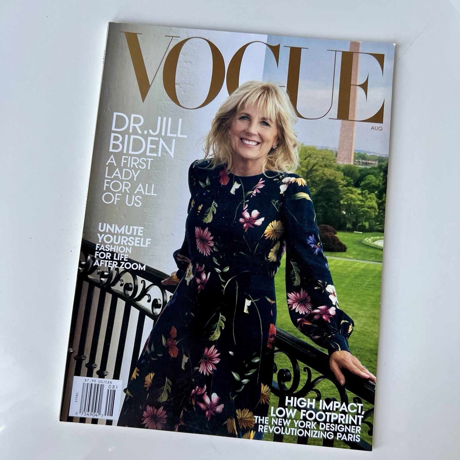 Vogue Magazine August 2021 DR Jill Biden Like New First Lady