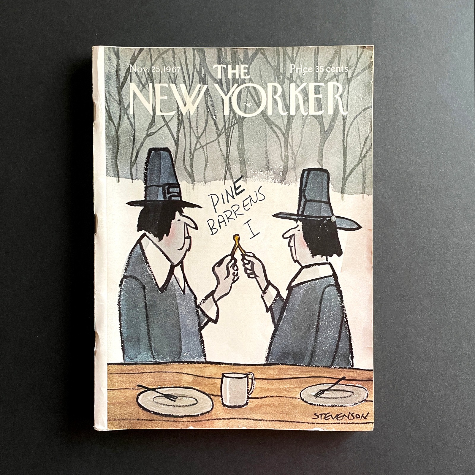 New Yorker Magazine • Nov. 25, 1967 • James Stevenson Illustrated Cover