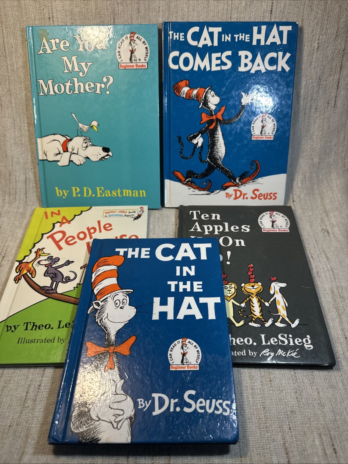 Dr.Seuss Beginner 5 Book Hardcover Set I Can Read All By Myself Pre-owned