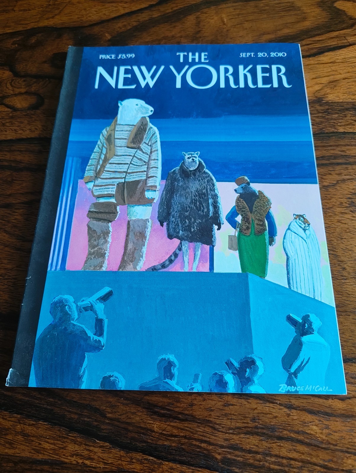The New Yorker Magazine 20 September 2010 Animal «Catwalk» Cover Bruce McCall GC