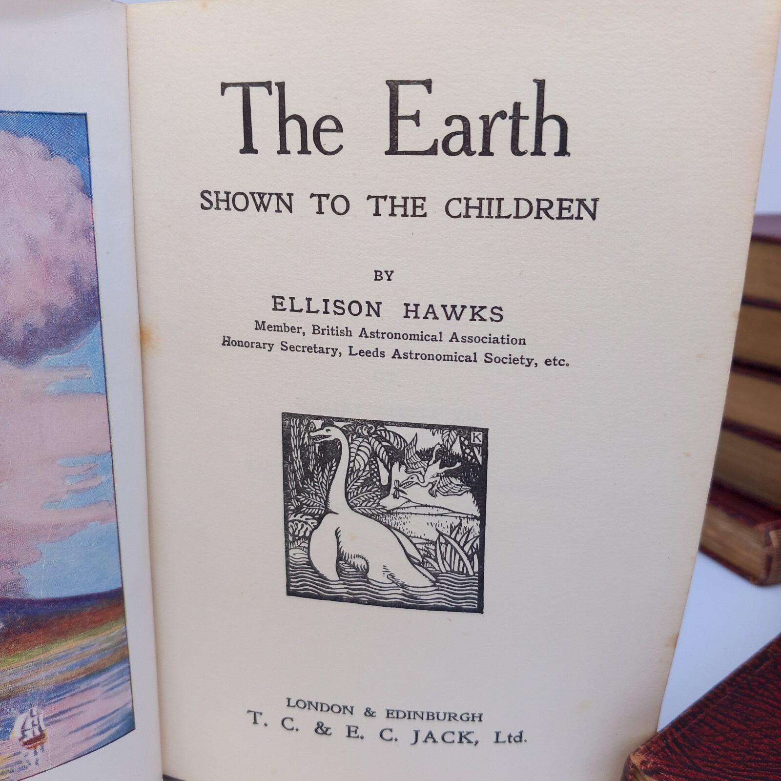 The Earth As Shown To The Children Ellison Hawks HB Book Geology Palaeontology