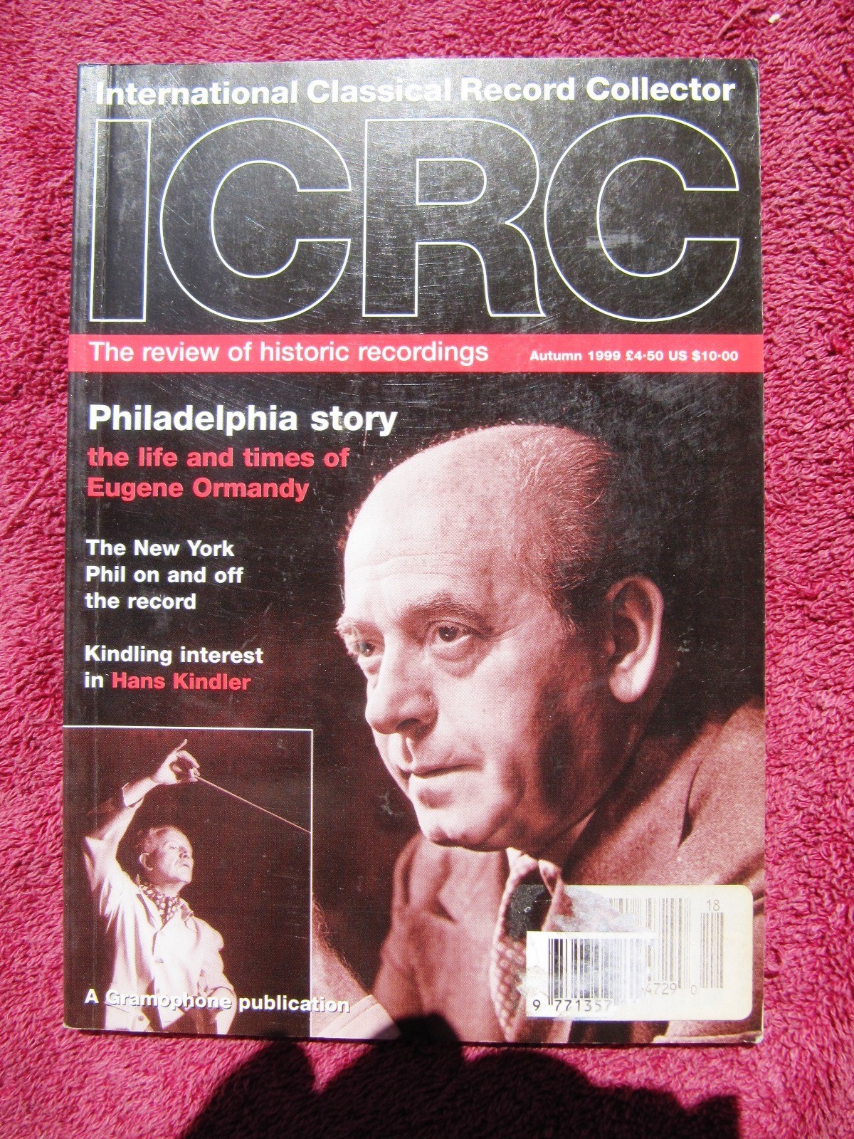 ICRC Eugene Ormandy INTERNATIONAL CLASSICAL RECORD COLLECTOR Magazine 1999 V 18