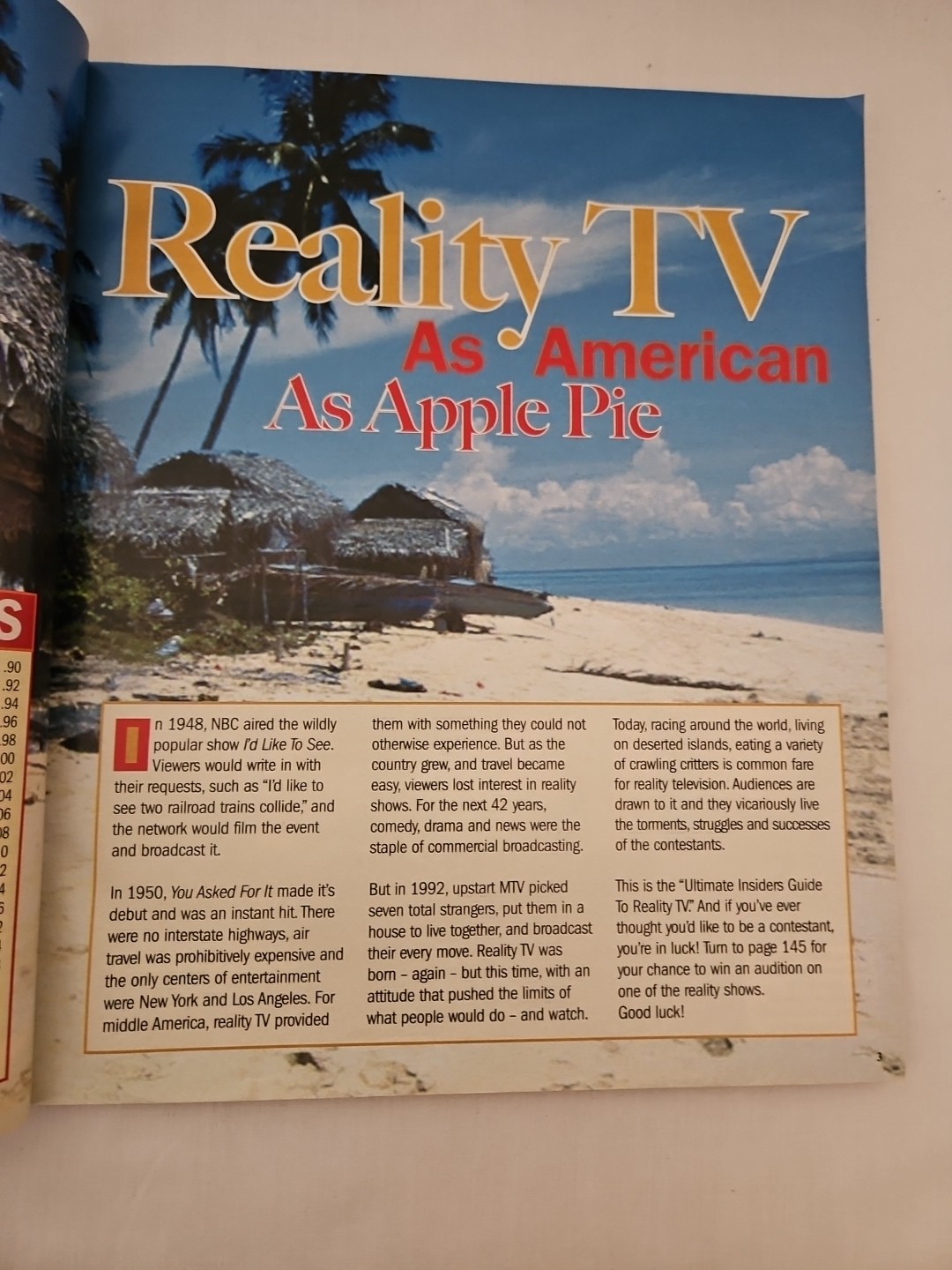 STAR Special, Reality TV-What You Don’t See on TV, Collector’s Edition Survivor