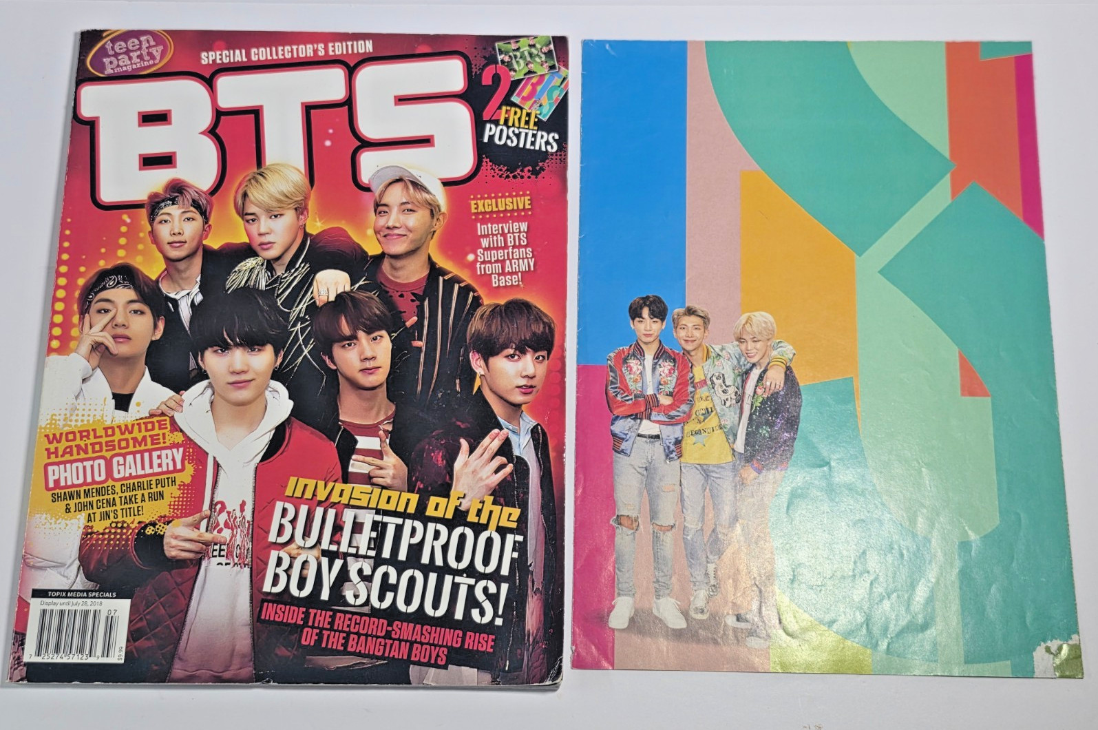 BTS Special Collector’s Edition 2018 TEEN PARTY music magazine + poster Topix