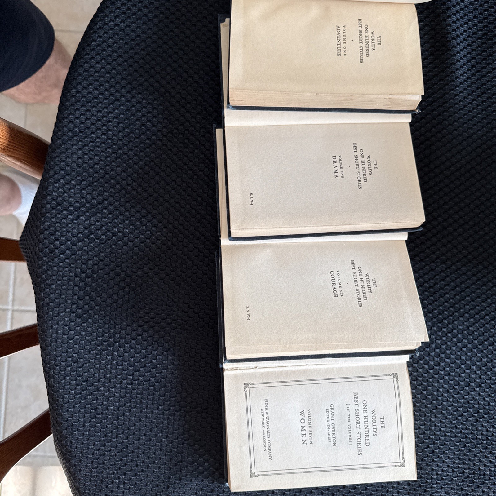 The World’s One Hundred Best Short Stories Volumes 1,5,6,7, 1927