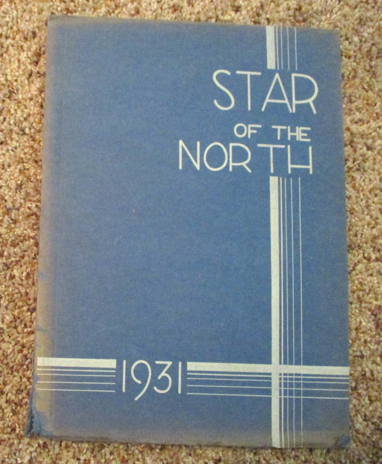 ANTIQUE 1931 VIRGINIA, MINNESOTA STAR of the NORTH HIGH SCHOOL YEARBOOK