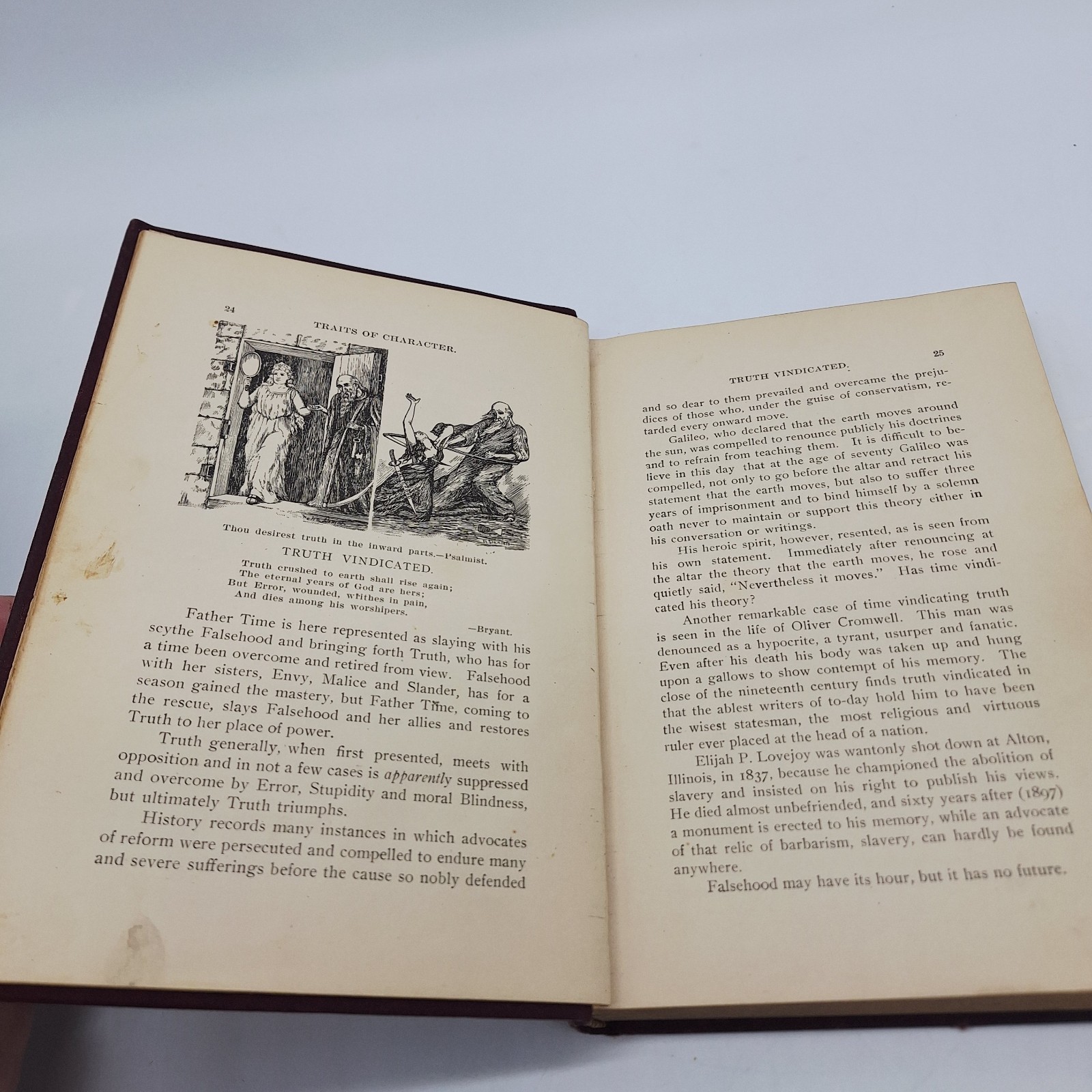 1898 «TRAITS OF CHARACTER» BOOK BY HENRY & E. L. KLETZING 371 PAGES