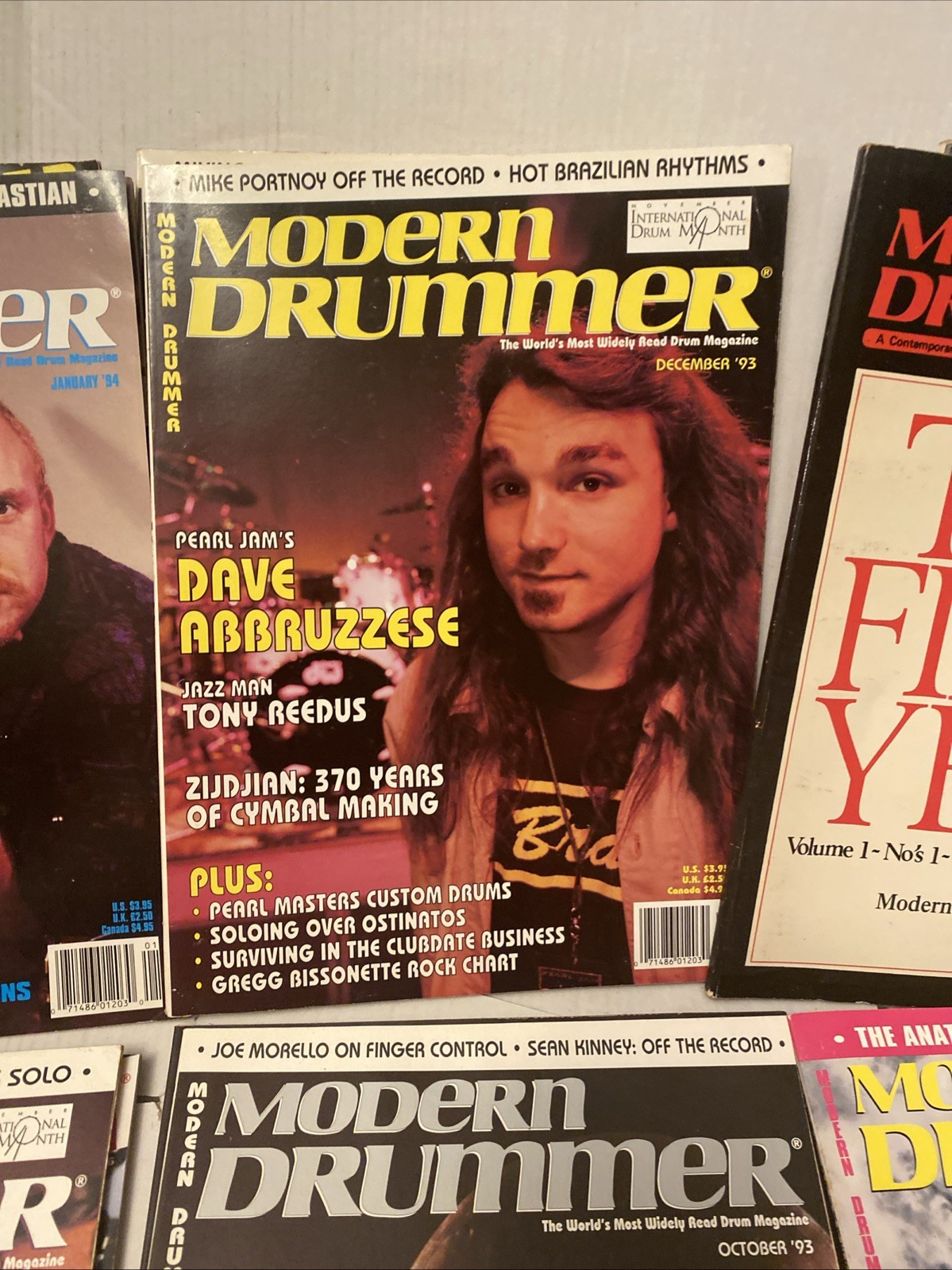 Modern Drummer Year 1990’s Magazines 12 issues vintage lot