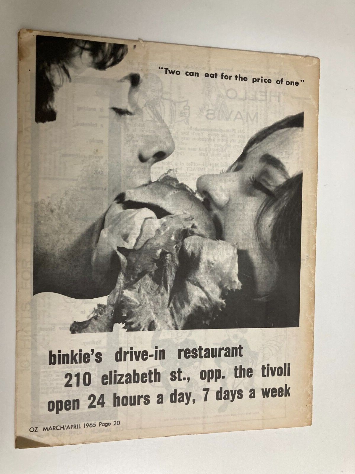 RARE Vintage OZ Magazine (Australia) issue No. 18 April 1965