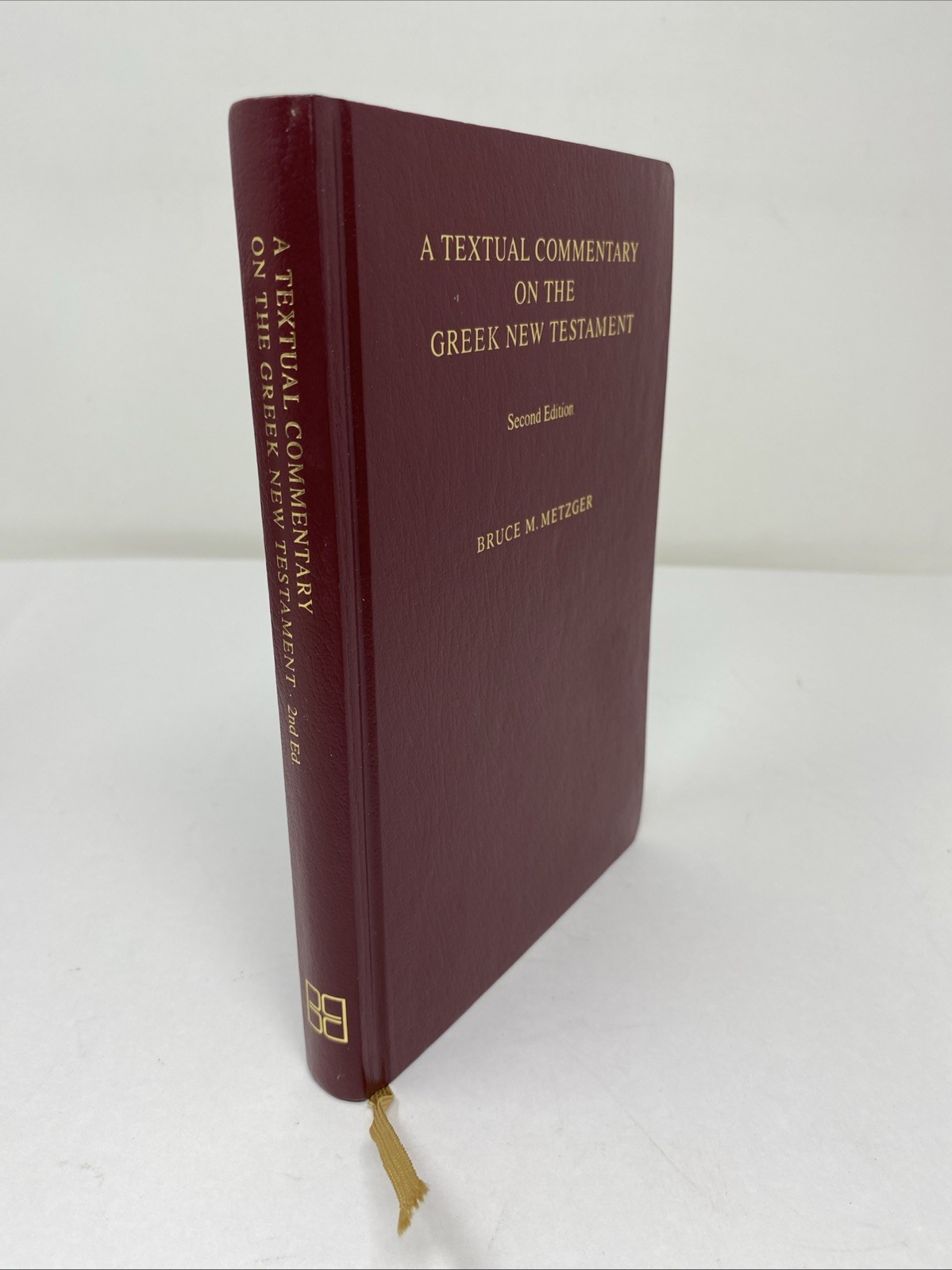 Textual Commentary Greek New Testament Metzger 2nd Ed Imitation Leather Unmarked