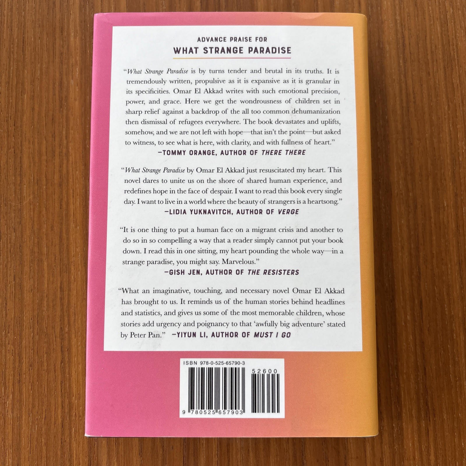 What Strange Paradise. Omar El Akkad 1st HC Ptg. Knopf 2021. Fine Unread