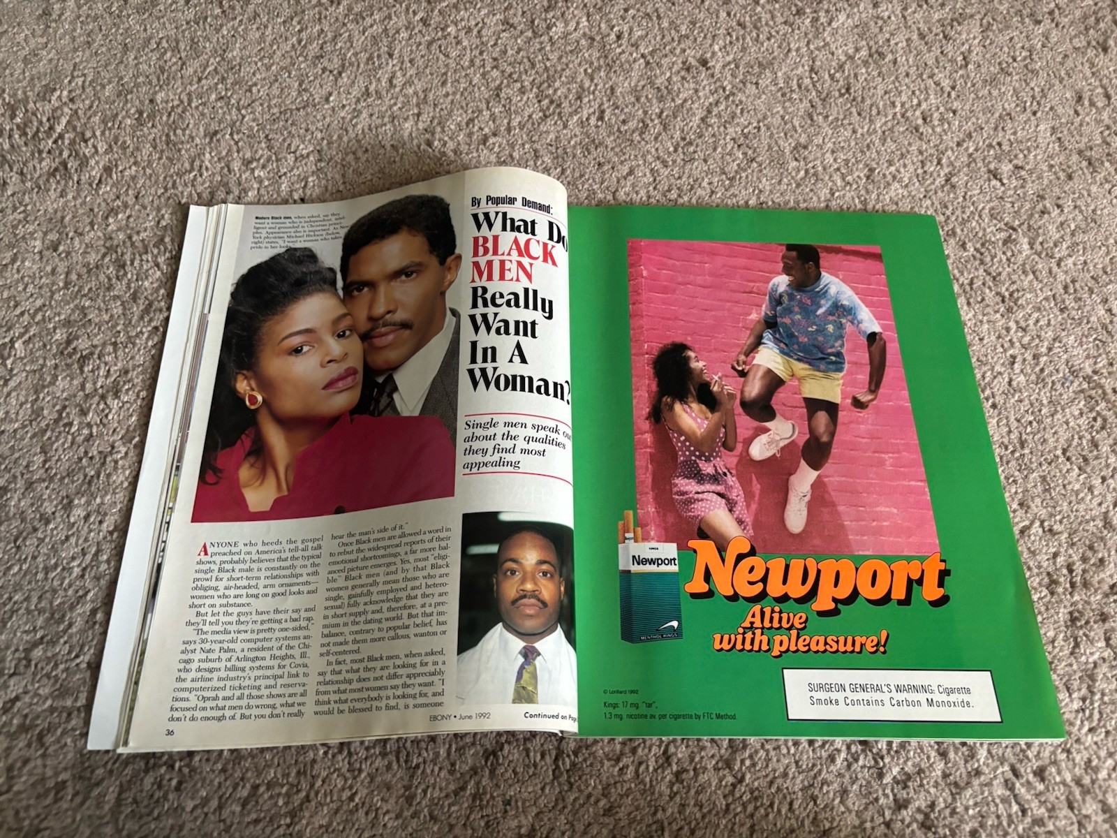 Ebony Magazine June 1992 Arsenio Hall Cover Vintage Black Culture Magazine Retro