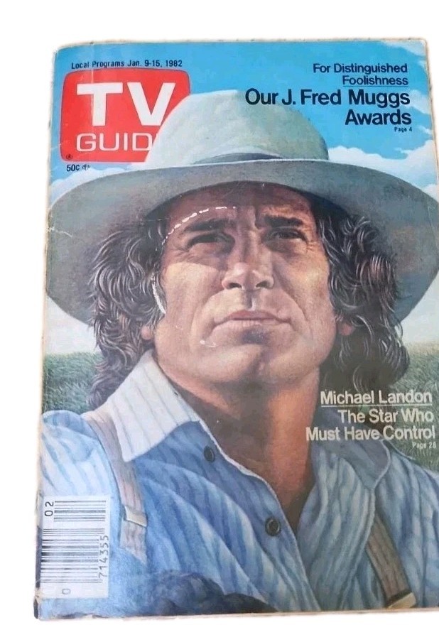 NEWSSTAND TV GUIDE Michael Landon & Little House L.A. & Atlanta No Labels ’80s