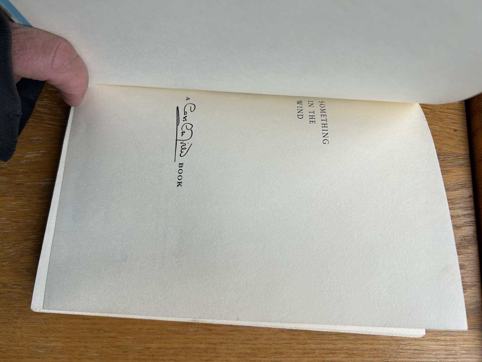 SOMETHING IN THE WIND Lee Smith 1st Edition 1971 Ex Library VGC Plastic Cover