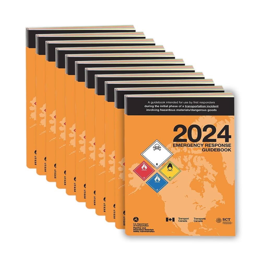 2024 Emergency Response Guidebook (ERG) 10-pk., English, 4″ x 5.5″, Softbound