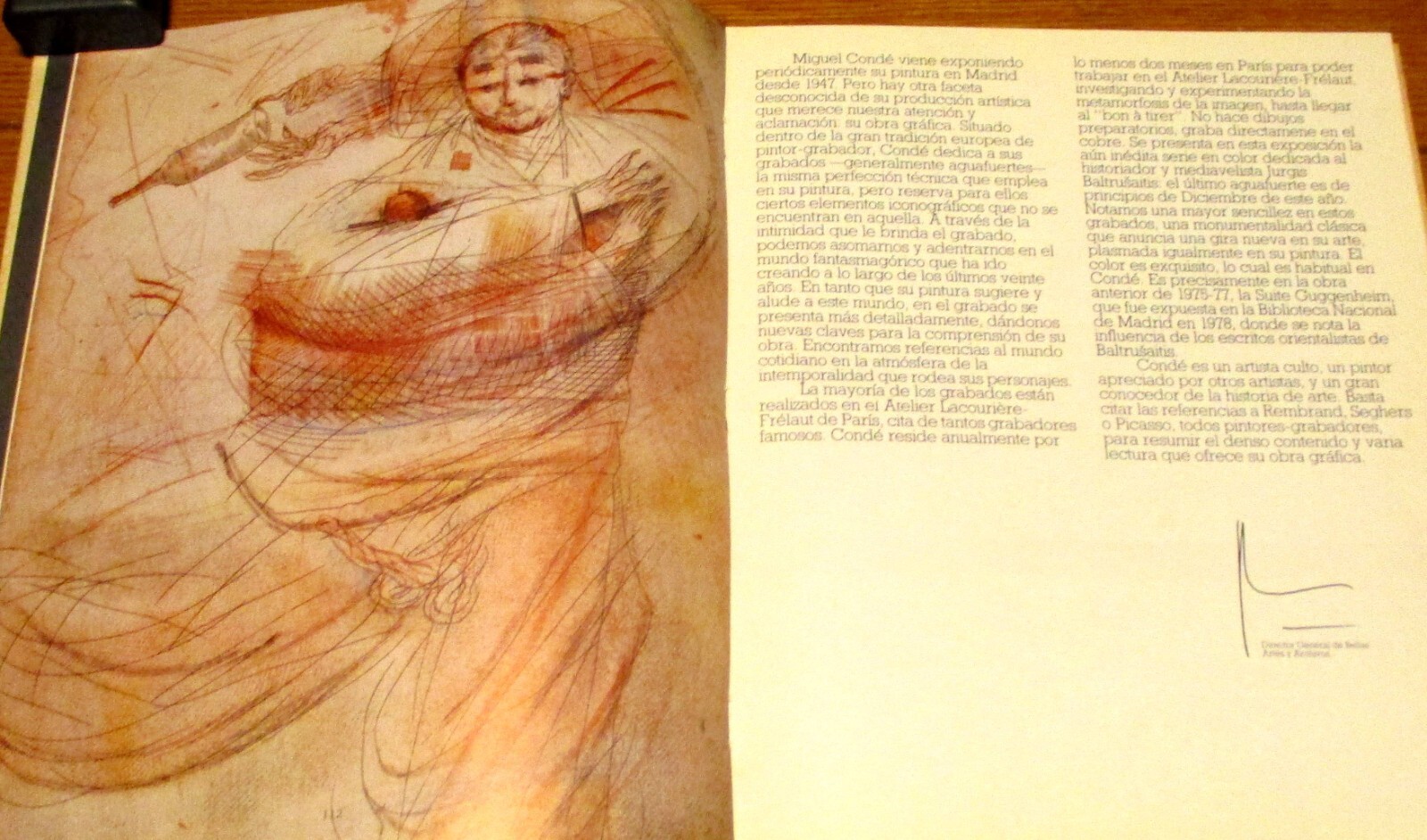 1984 Miguel Conde Obra Grafica Hardcover Art Book Spanish Edition 83 pages