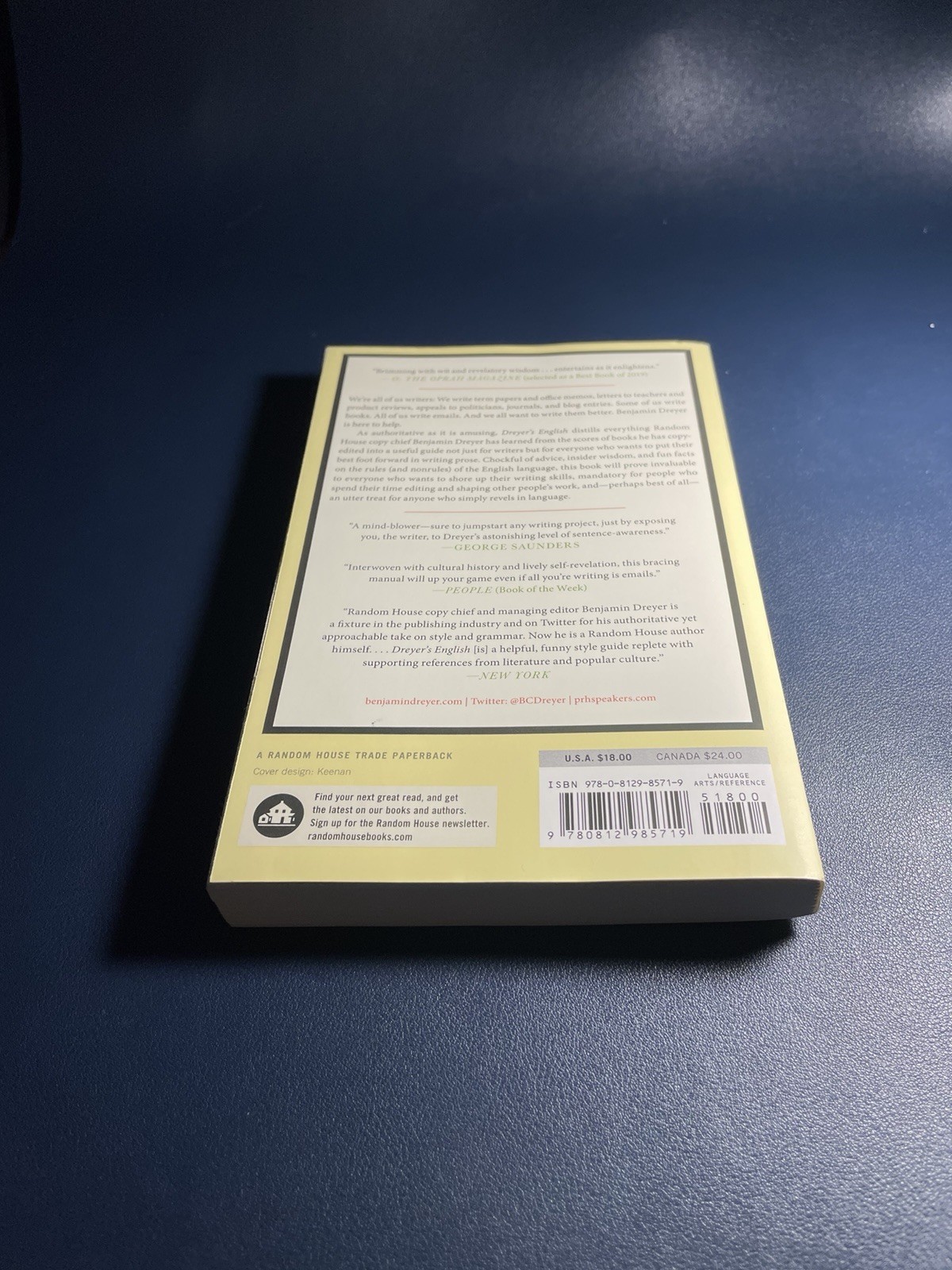 Dreyer’s English Benjamin Dreyer PB Grammar Writing Style Guide Bestseller
