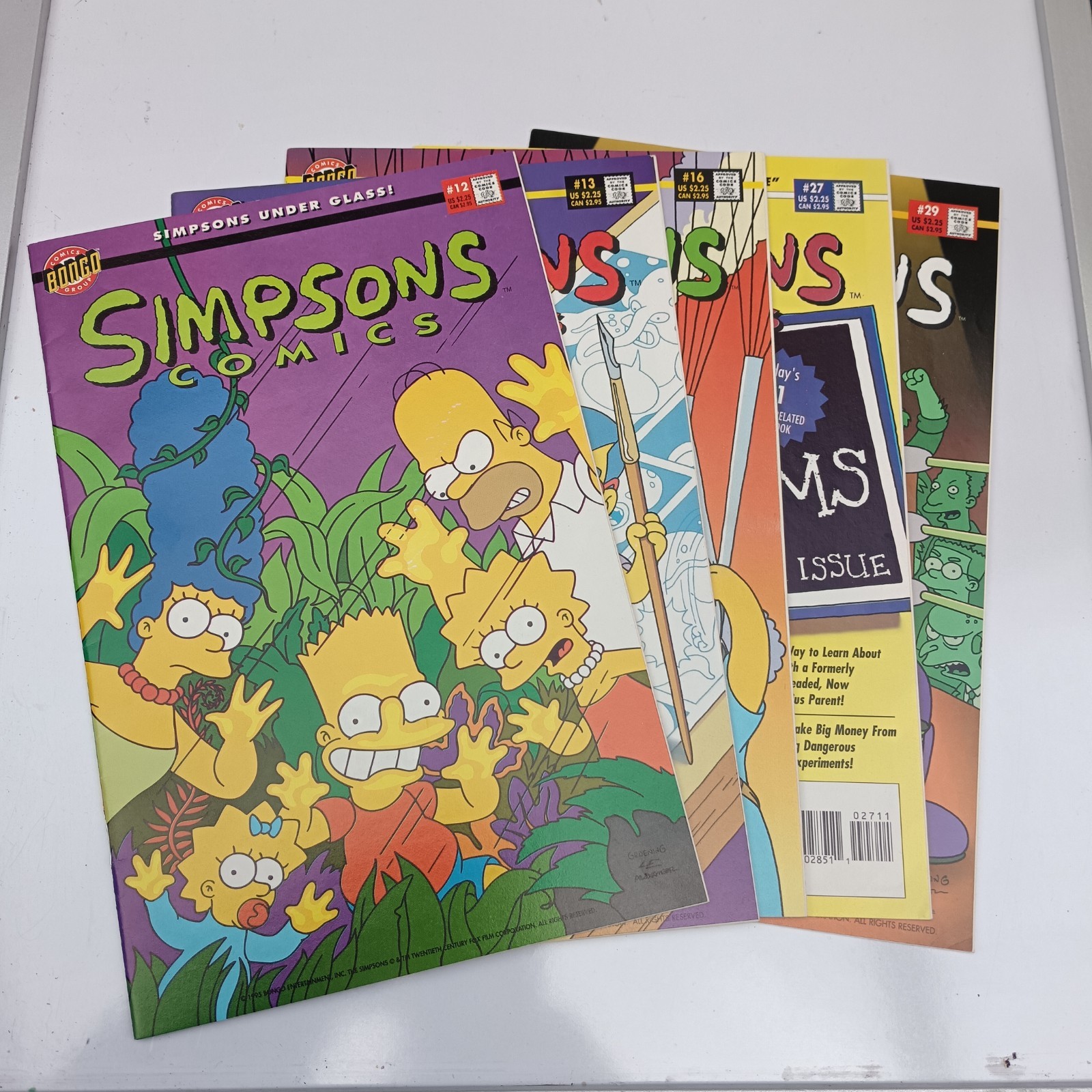 Simpsons Comics Bundle x5 Issues #12 #13 #14 #16 #29 Bongo Comics Direct Edition
