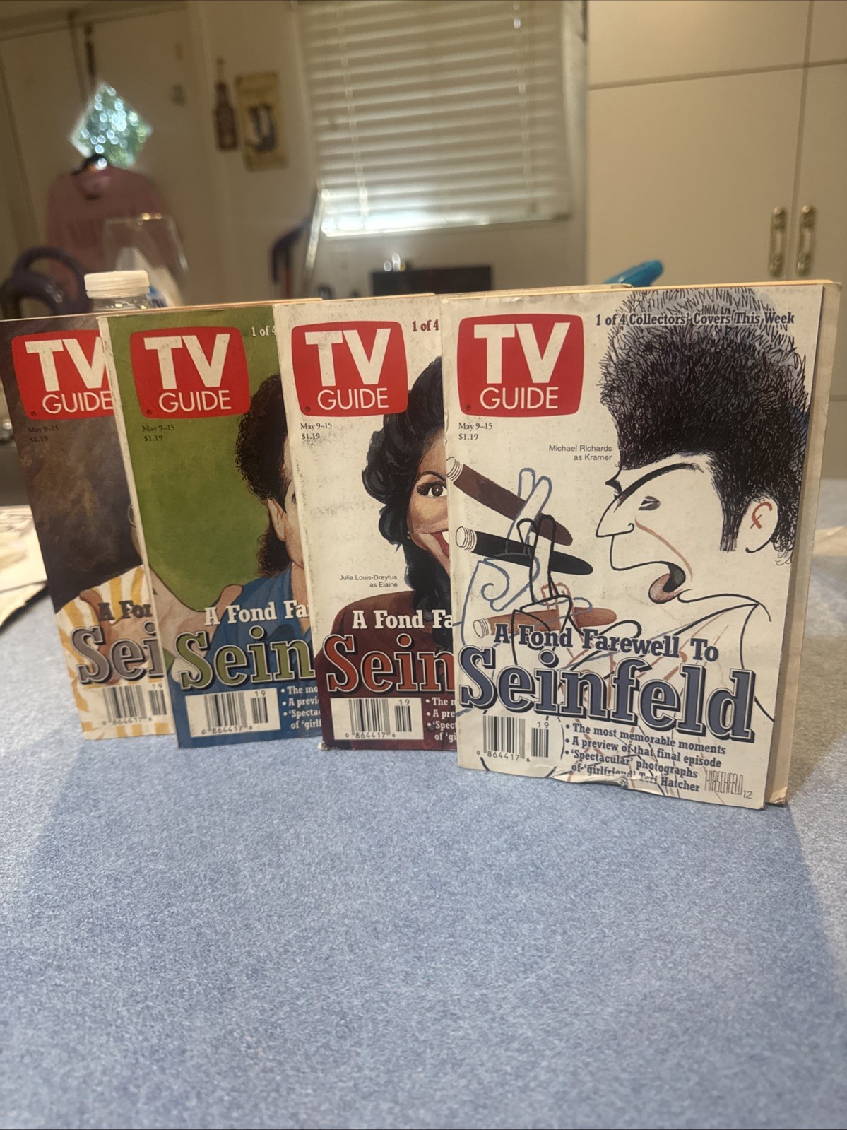 TV Guide A Fond Farewell to SEINFELD, Al Hirschfeld covers SET OF 4 1998
