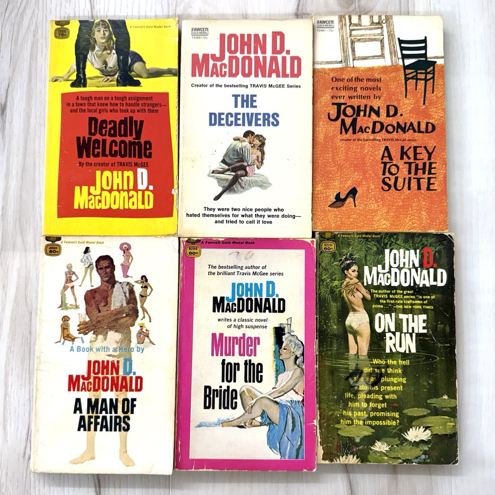 VTG Lot 36 John D MacDonald Paperback 20-Book Travis McGee Series Fiction Novels
