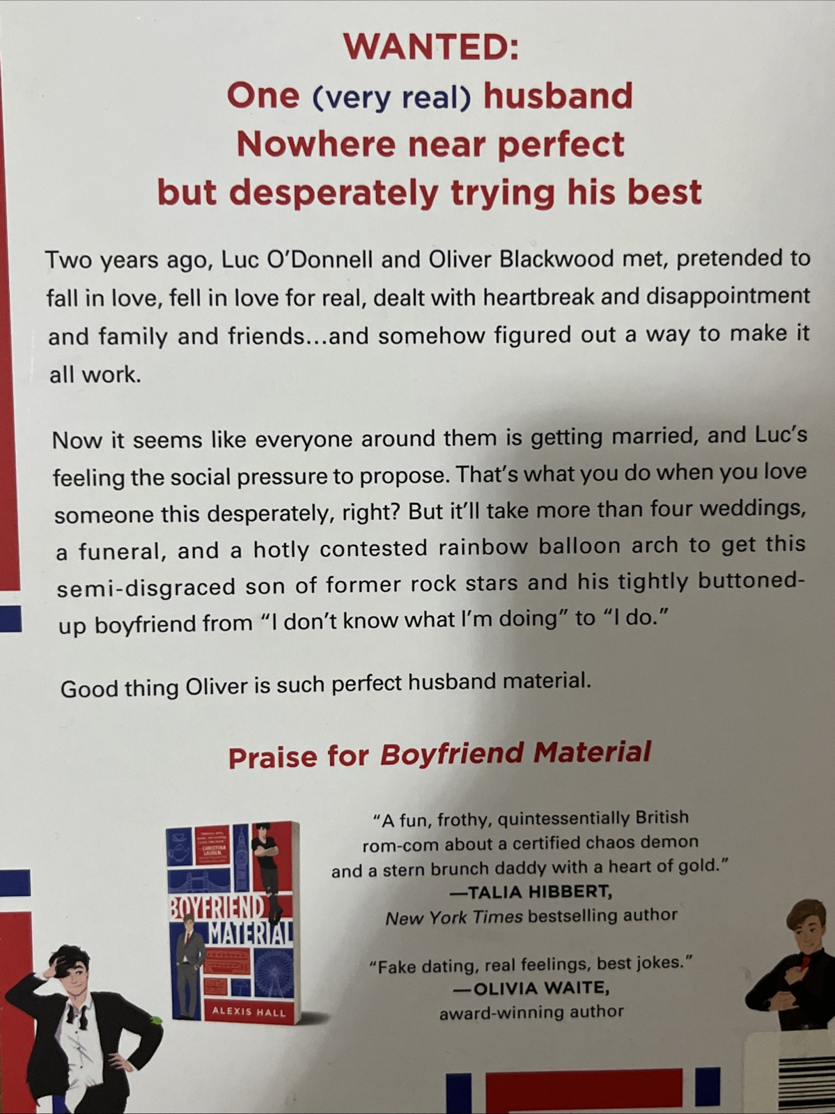 Husband Material von Alexis Hall (2022, Taschenbuch)