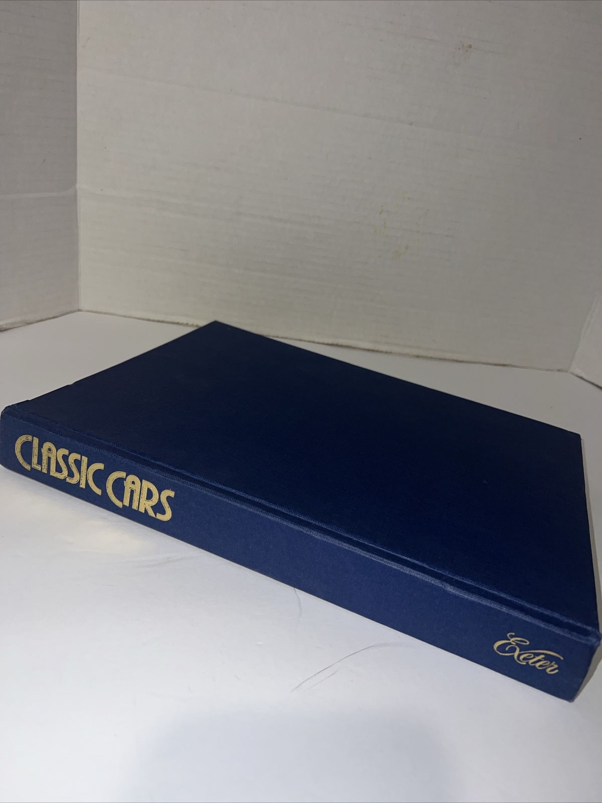 Beautiful Vintage Exeter 1983 Classic Cars Blue Hardcover Book 368 Pages