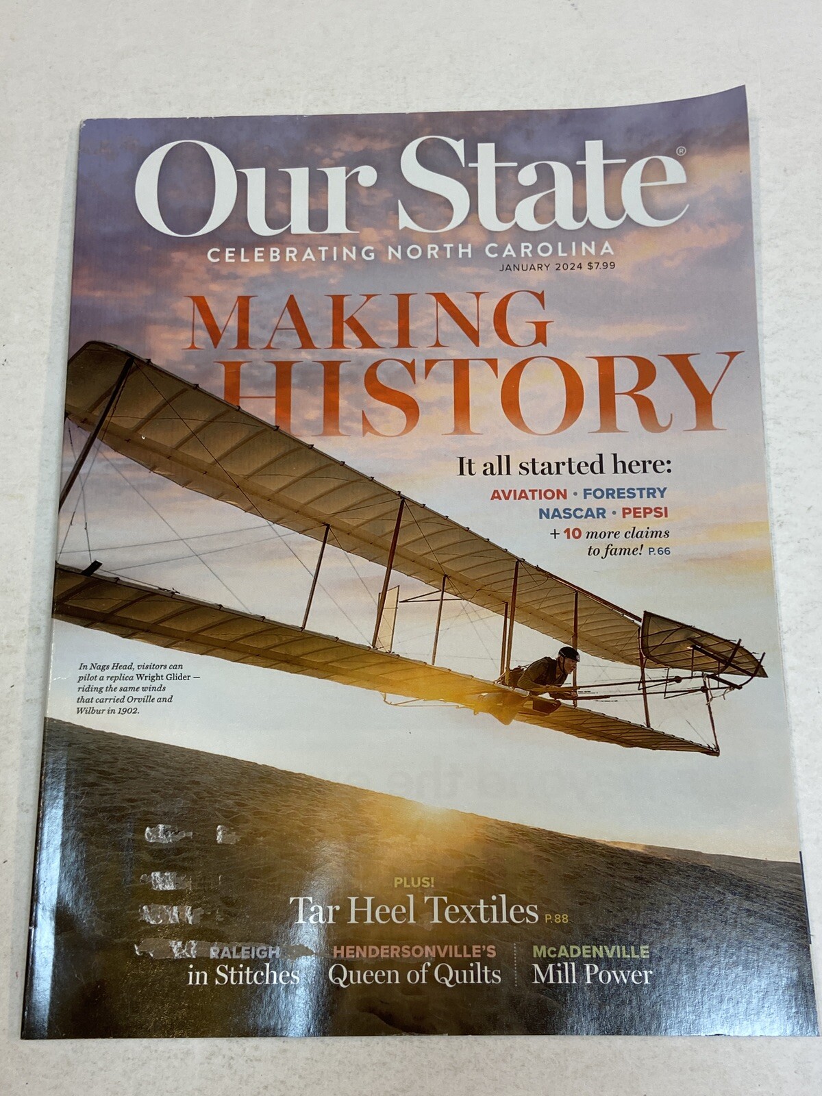 Our State North Carolina Magazine Jan 2024 McAdenville Hendersonville Textiles