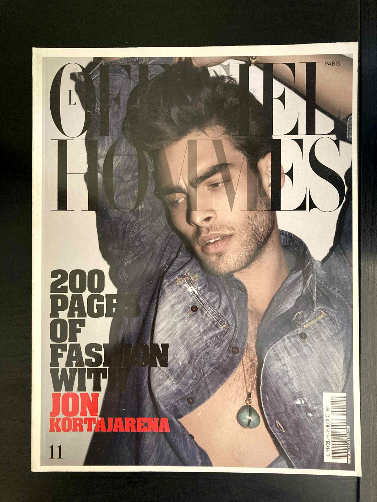 l’officiel homme magazine 200 PAGES OF FASHION WIT JON KORTAJARENA No 11 2008