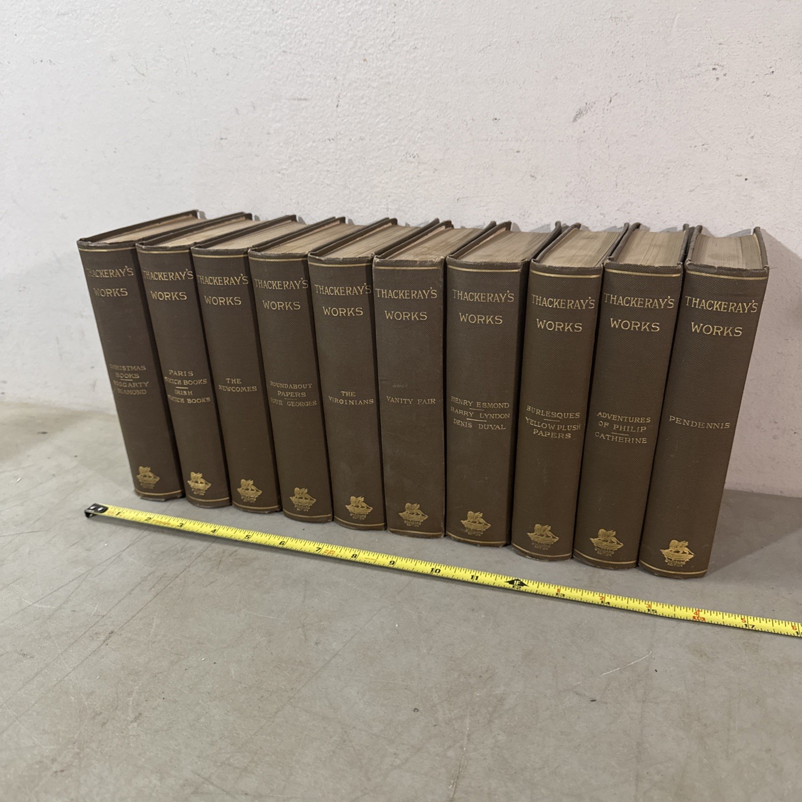 Thackeray’s Works Standard Edition Complete 10 Volume Set Lovell, Coryell Books
