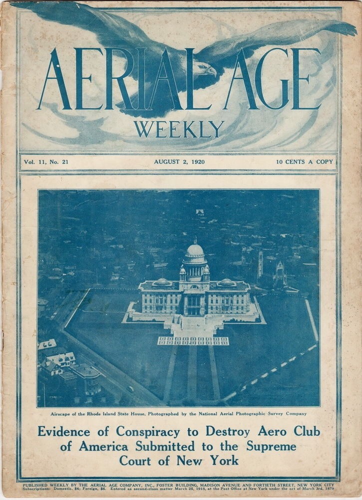 Antique Aerial Age Weekly Magazine, August 2, 1920