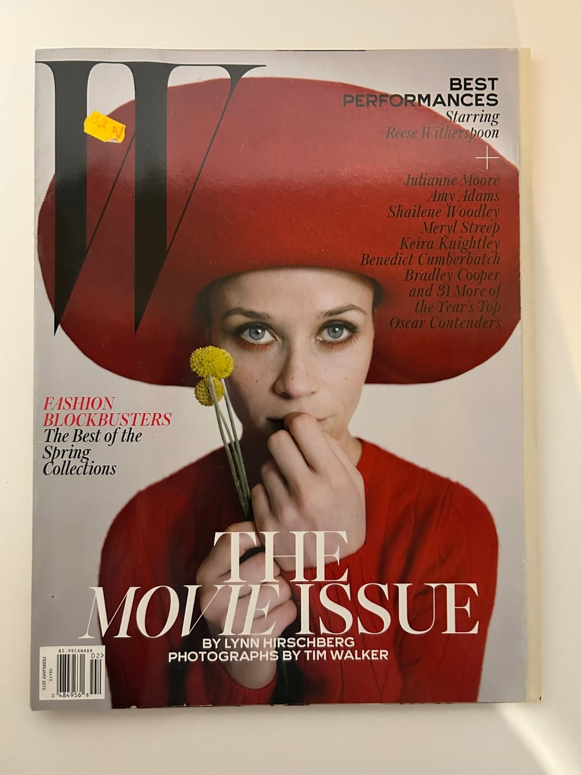 W Magazine February 2015 Reese Witherspoon The Movie Issue Fashion