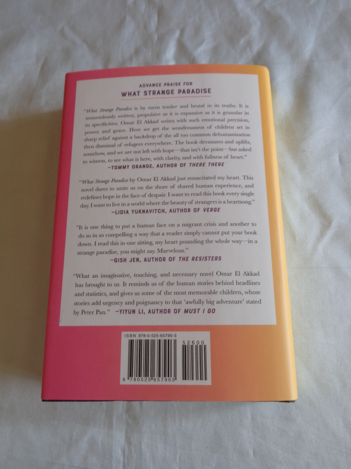 What Strange Paradise by Omar El Akkad SIGNED 2021 1st/1st Hardcover Brand New!