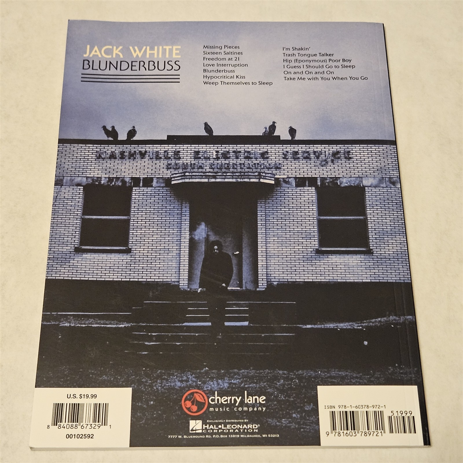 Jack White – Blunderbuss Songbook 2012 Guitar / Vocal Play It Like It Is Guitar