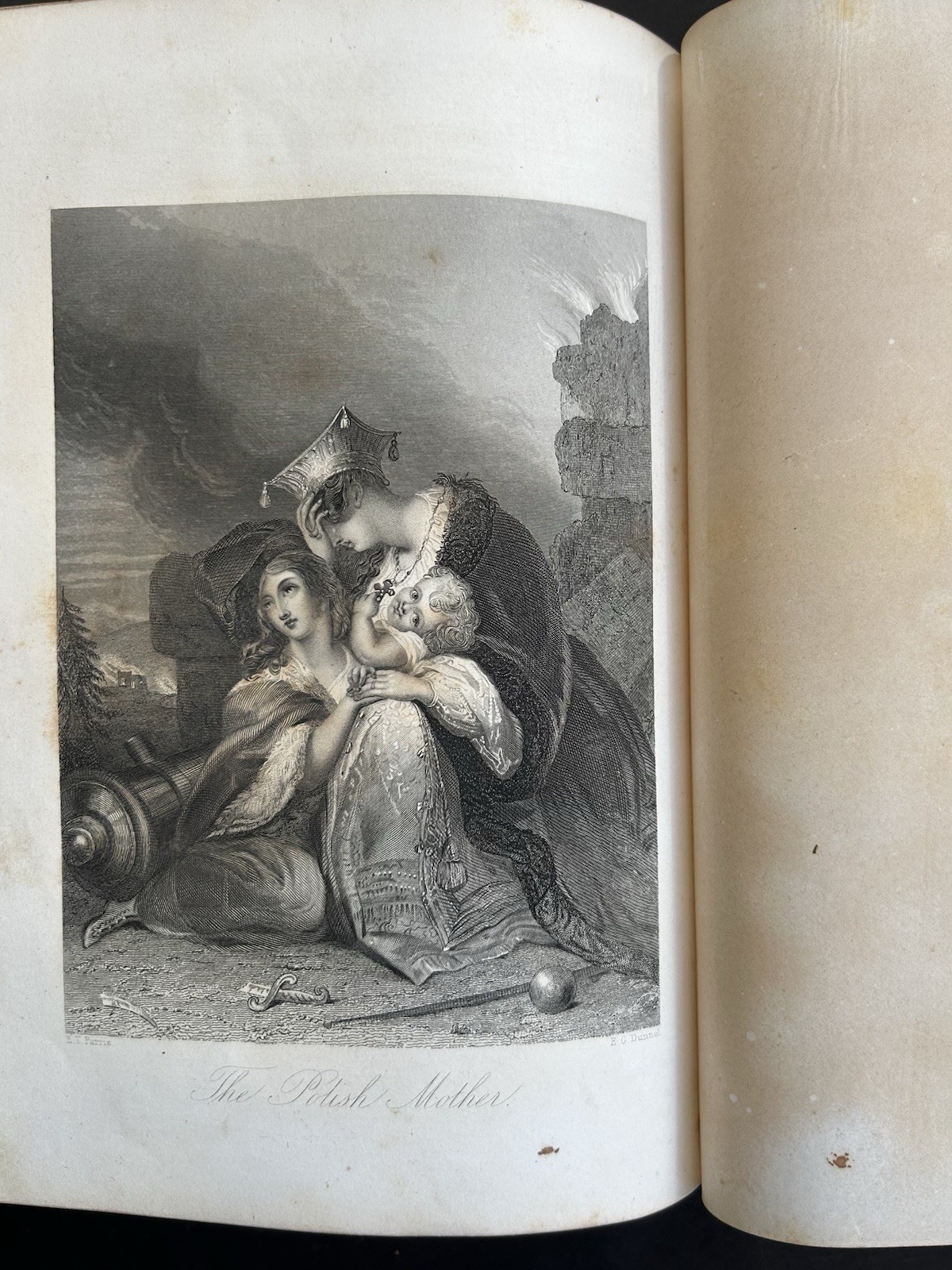 1856 LEAFLETS OF MEMORY Poetry / Prose Annual / Gift Book / Leavitt & Allen NY