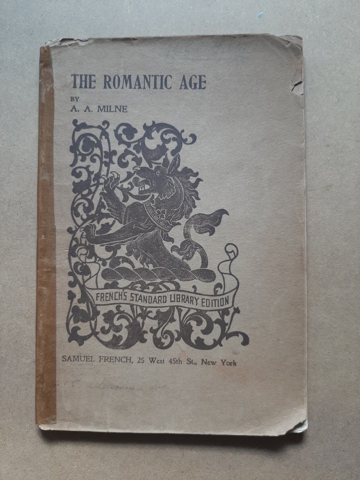 1922 WINNIE THE POOH Author A. A. MILNE – Play «The Romantic Age» – FIRST ED.