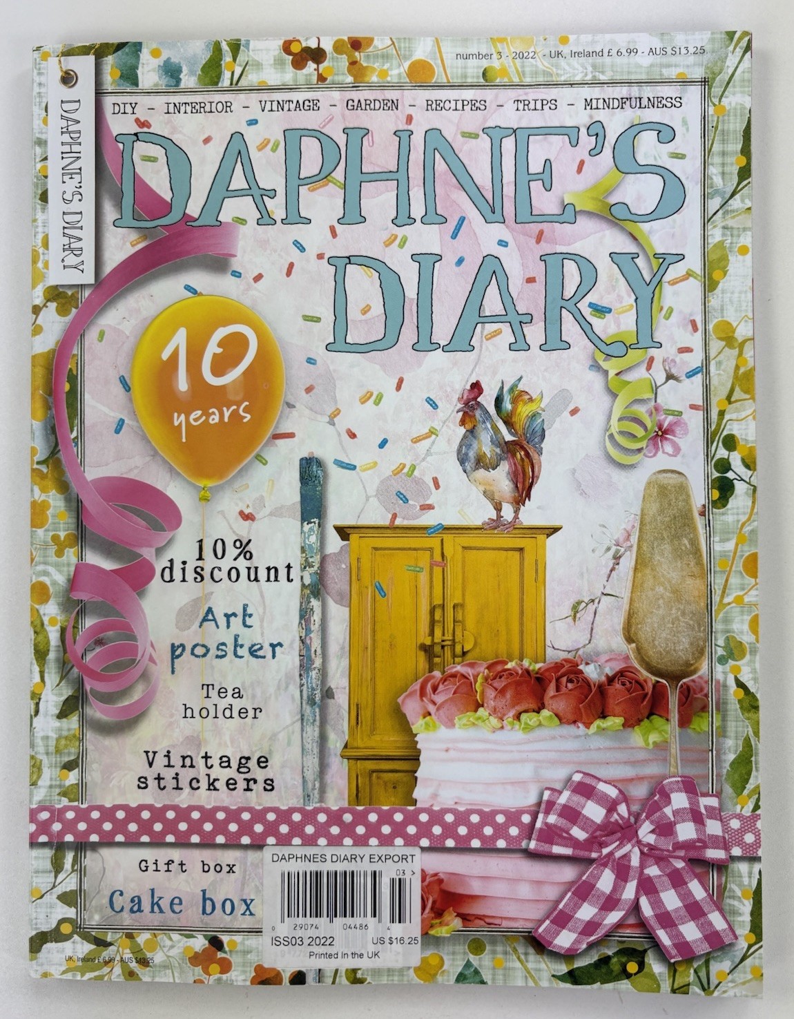 Daphnes Diary Magazines Lot of 3 Numbers 3 + 5 from 2022 Number 1 from 2023