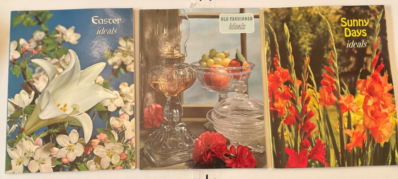 Lot of 3 Vintage Ideals Magazines – Sunny Days, Old Fashioned, Easter