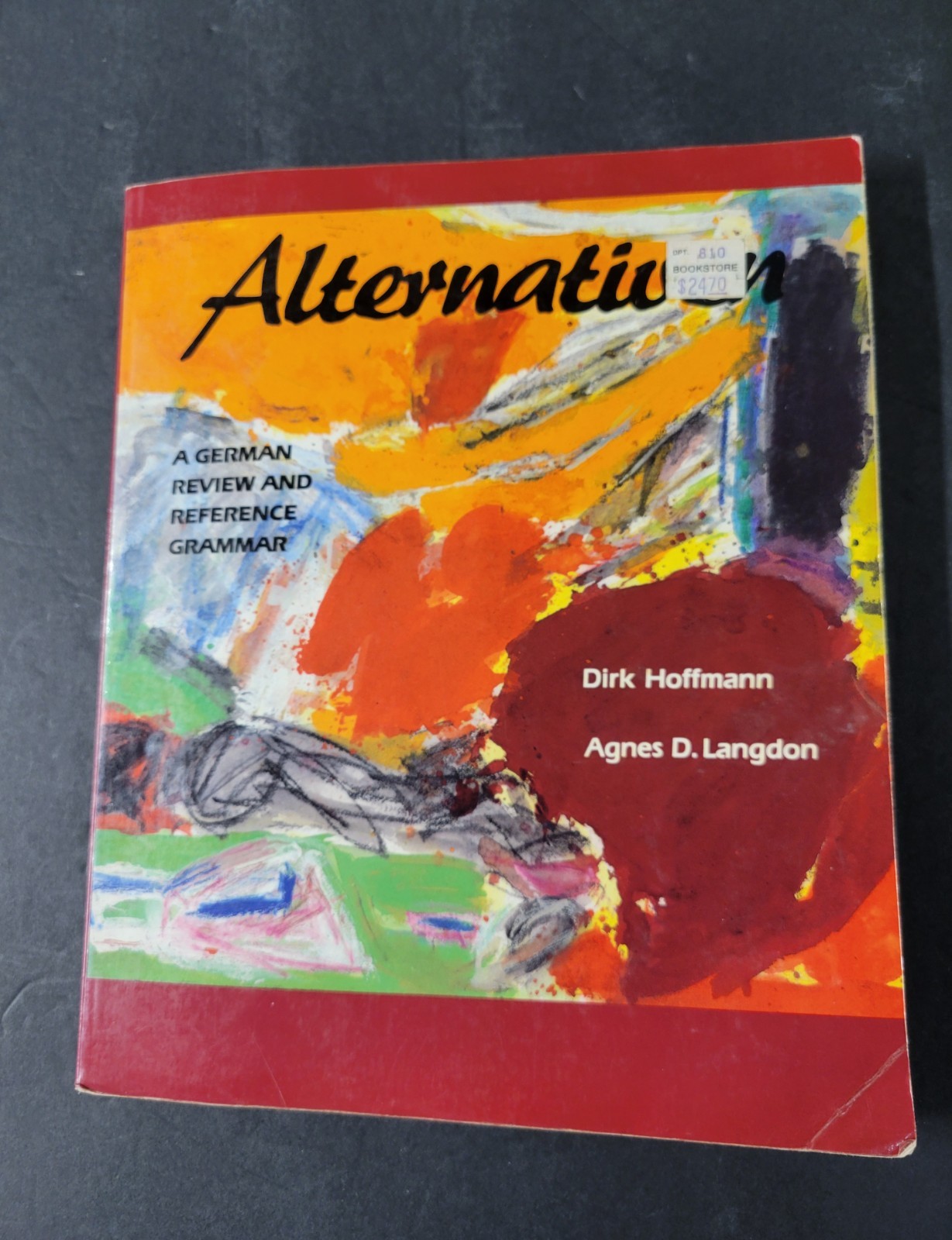 ALTERNATIVEN GERMAN GRAMMAR Hoffman, Langdon (1990, Paper) GOOD
