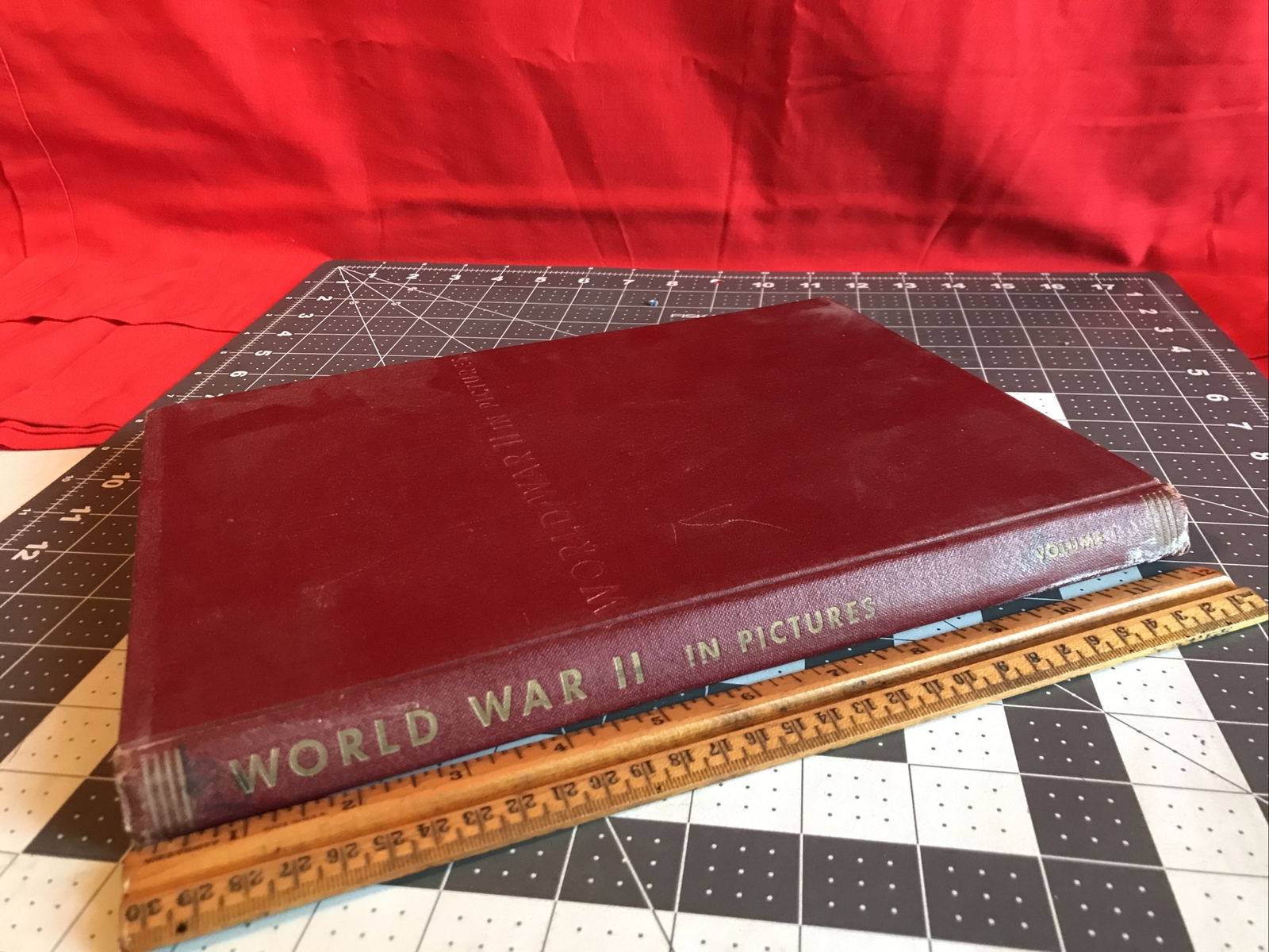 Vintage 1945 World War II In Pictures Volume 1 Hardcover Book