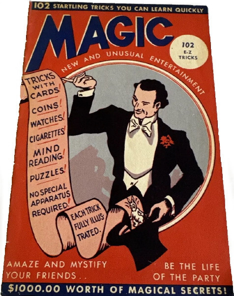 «VINTAGE» ROBBINS 1944 BOOK 102 E-Z TRICKS – SIZE 6 x 9 INCH – 20 PAGES