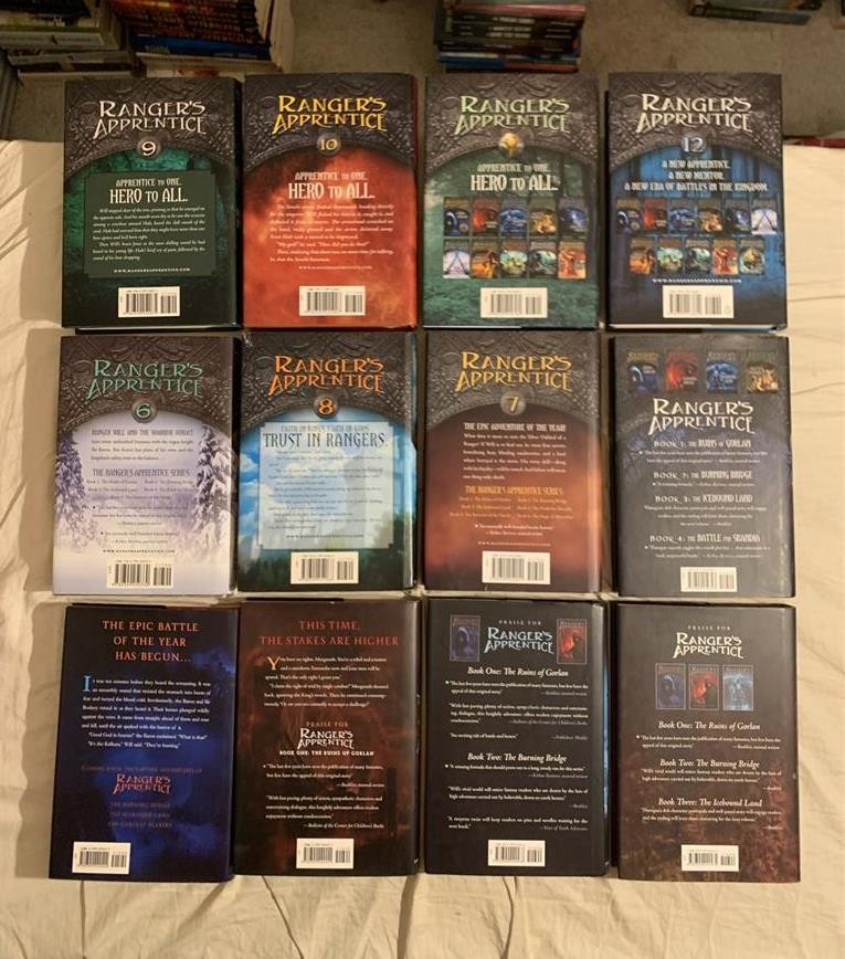 Lot 12 Ranger’s Apprentice Series 1-12 John Flanagan The Ruins of Gorlan HC VGC!