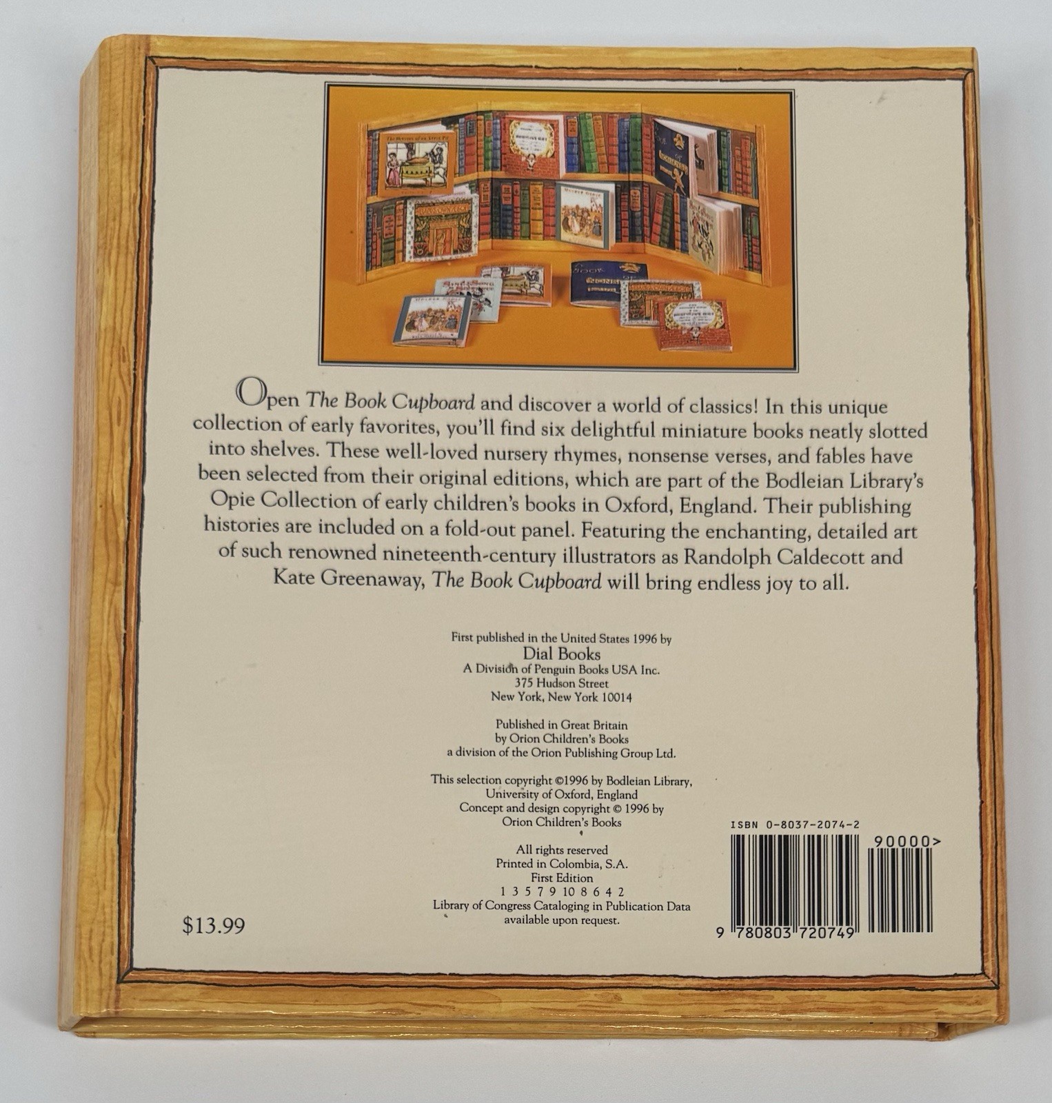 VTG Book Cupboard: 6 Children’s Classics in Miniature From Bodleian Library 1996