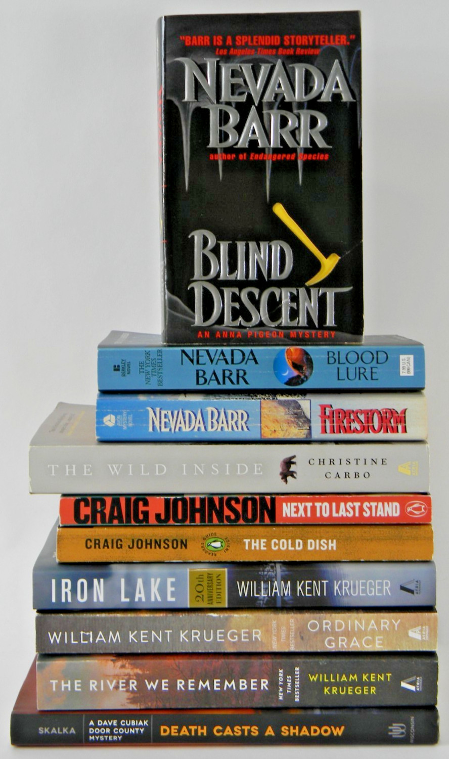 Lot of 10 Crime and Murder Mysteries- Craig Johnson, Christine Carbo more – VG