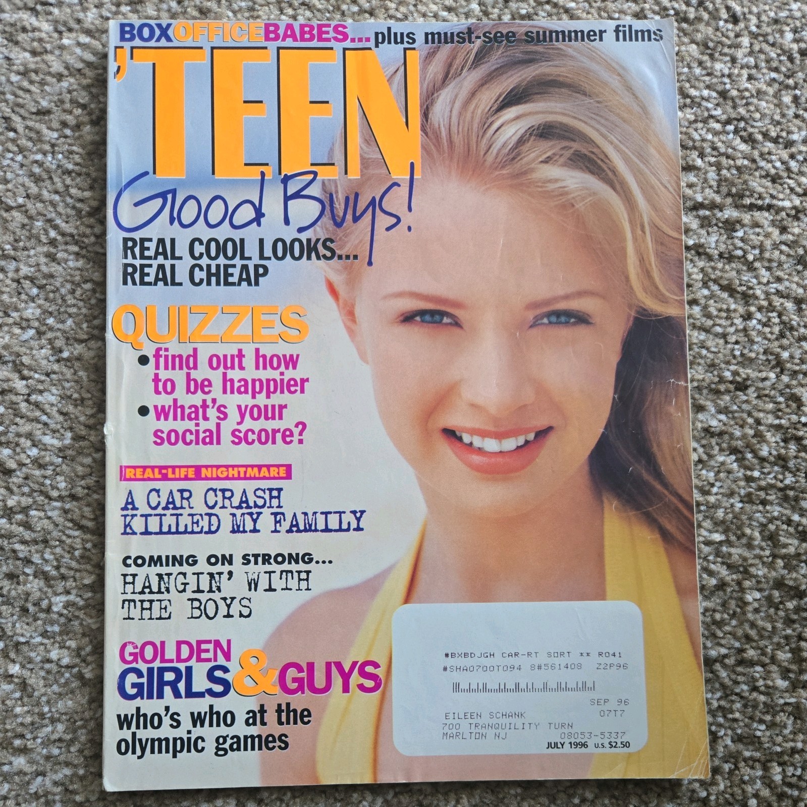 VINTAGE ‘TEEN MAGAZINE 1996 LOT OF 7 TEEN BEAUTY- FASHION- CELEBRITY-LIFESTYLE