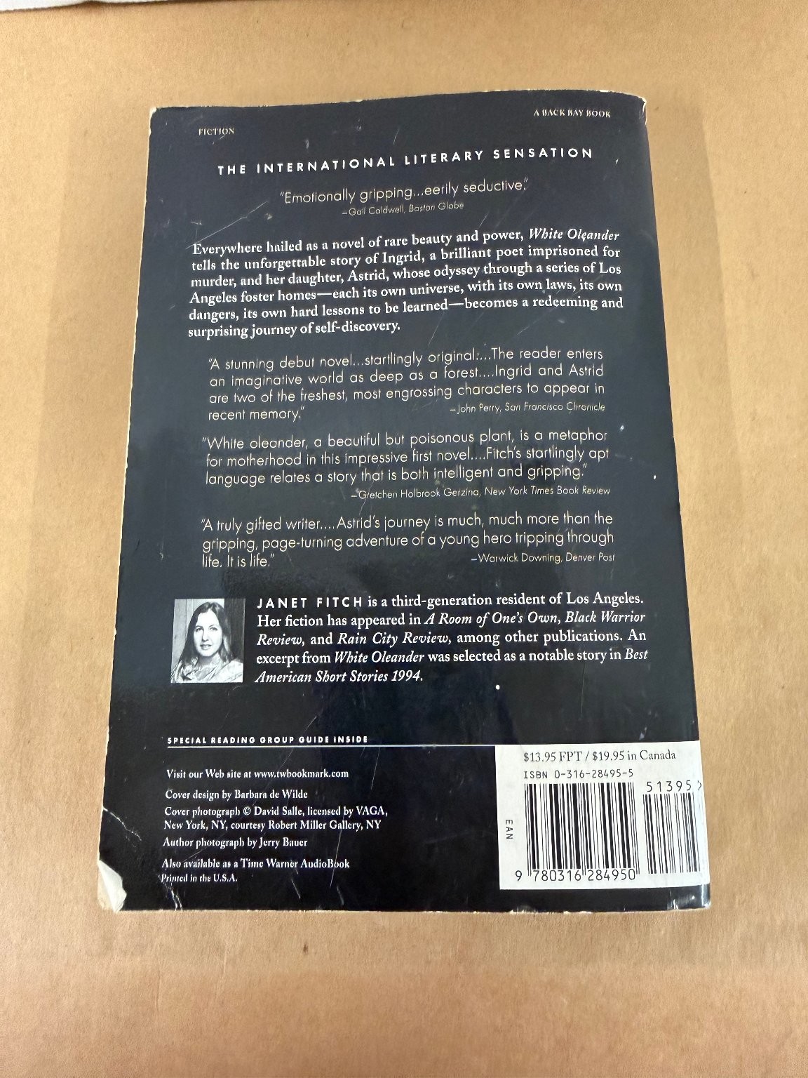 White Oleander Janet Fitch Paperback 2000 Oprah’s Book Club Bestseller