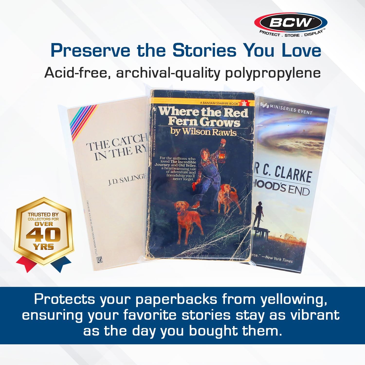 Paperback Book Bags – 100-Pack | 5 x 7 3/8 Inches | Crystal Clear Polypropyle…