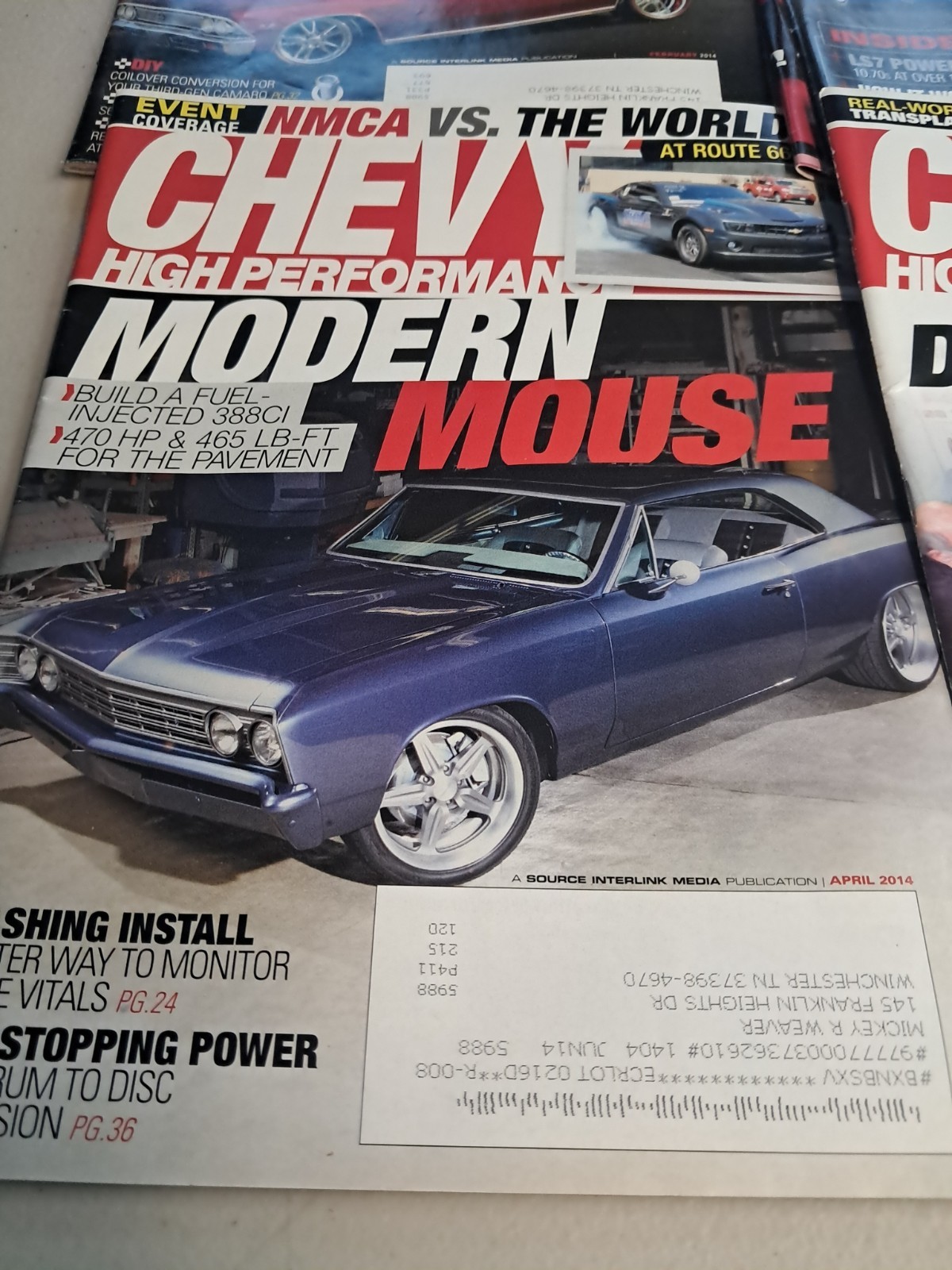 Lot Of 6 Chevy High Performance Magazines From 2014